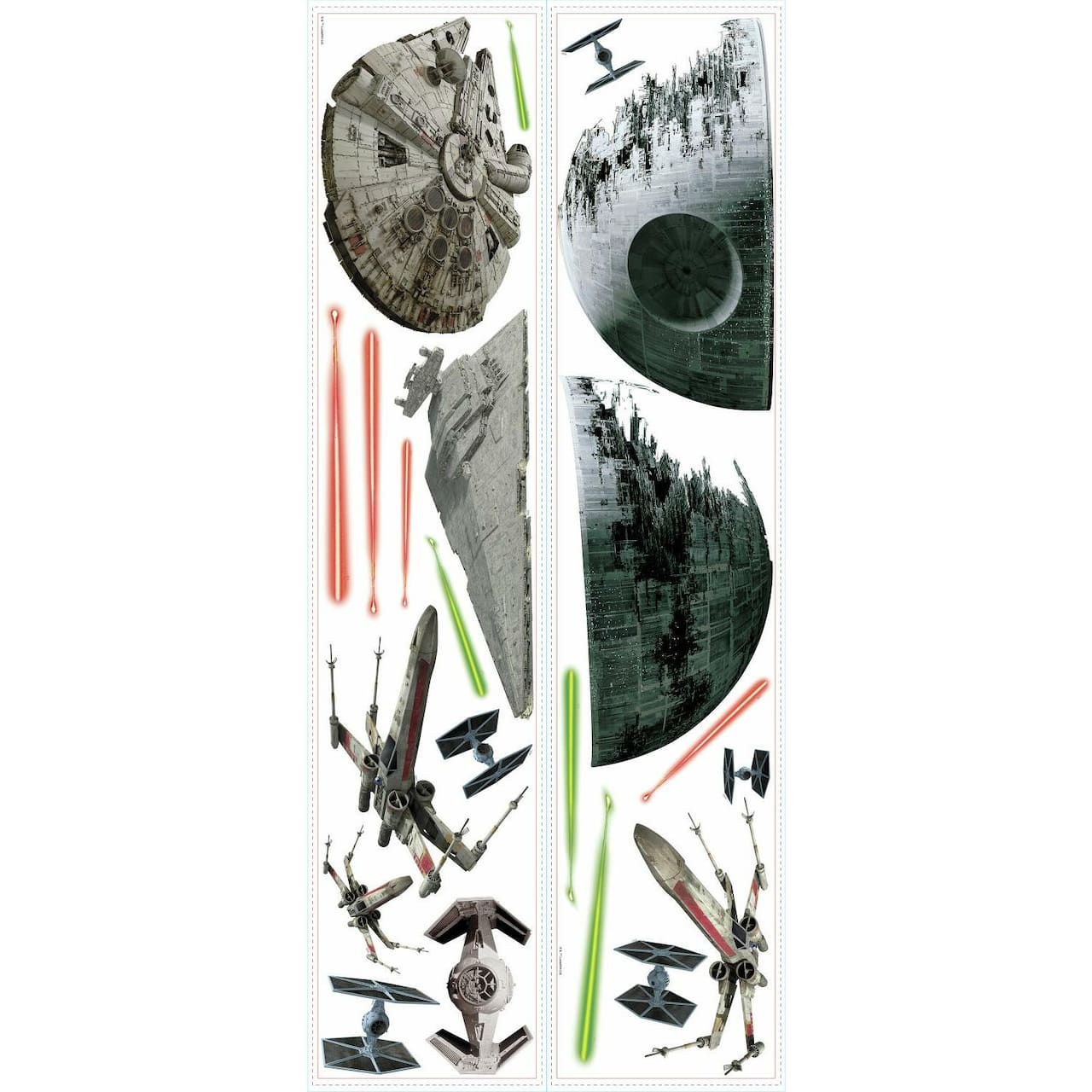 RoomMates Star Wars Classic Spaceships Peel & Stick Decals